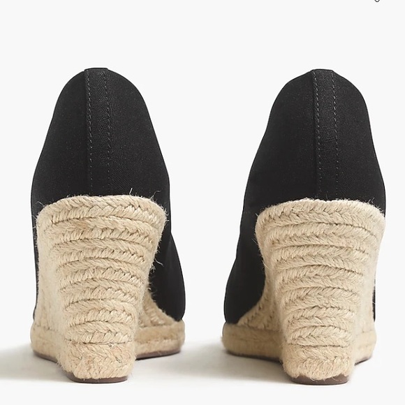 JCrew black wedge espadrilles 7.5 - Picture 2 of 9